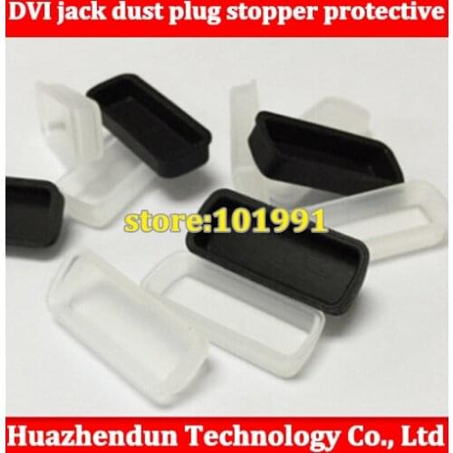 3000PCS DVI jack dust plug stopper protective dust cover to protect the socket protective black/White