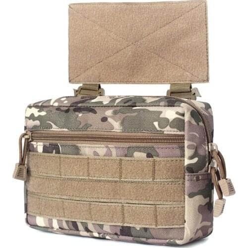 Outdoor Tactical Pouch EDC Nylon Molle Utility Organizer Pouch Toolkit Knife Pouch Storage Bag Waterproof Hunting Field Pouch N