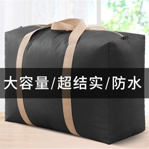 Thickened large-capacity moving packing bag luggage storage artifact bag canvas snakeskin pocket Oxford cloth woven bag