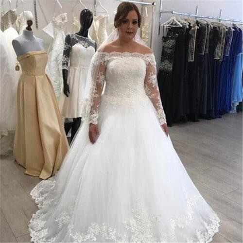 Robe De Mariee Dubai white Wedding Dress Luxury Appliques Lace Wedding Gown Custom Made Dresses Wedding Vestidos De Novia 2021