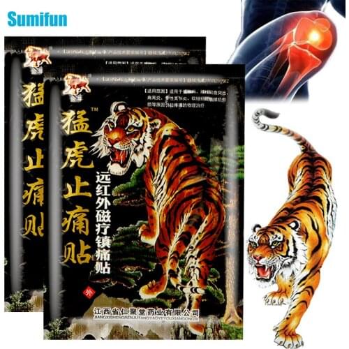 8pcs Tiger Analgesic Balm Anti Inflammatory Pain Relief Patch Herb Extract Medical Plaster Joint Cervical Spondylosis Body Pain