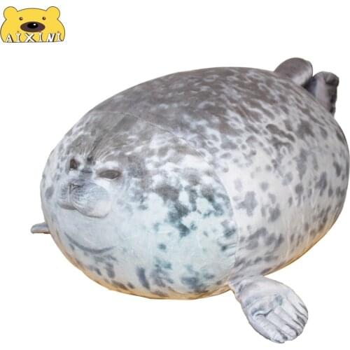 80cm Seal Plush Toy Cute Plushie Plush Toys Sea Lion Toy 3D Novelty Throw Pillow Soft Stuffed House Warming Party Hold Pillow