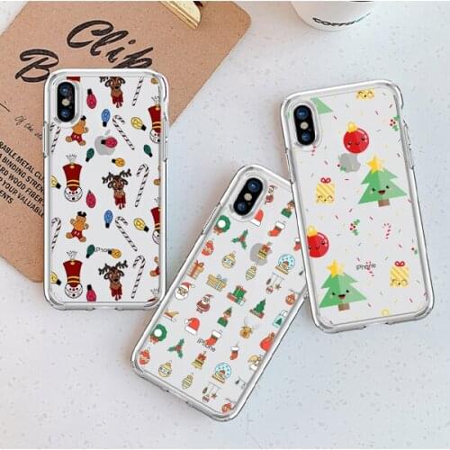 2020 Merry Christmas romantic mobile phone case For iPhone 11 Pro XS MAX XR X 7 8 6Plus SE 2020 Candy Soft Silicone case