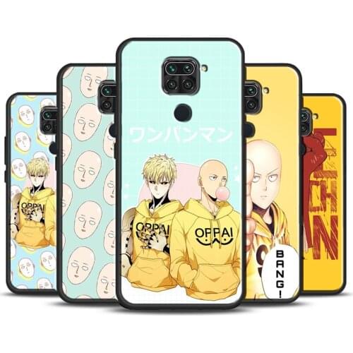 ANIME One Punch Man Saitama Cover For Xiaomi Redmi Note 9 Pro 7 8 8T 9S Note 10 Pro Phone Case For Redmi K40 9A 9C 9T