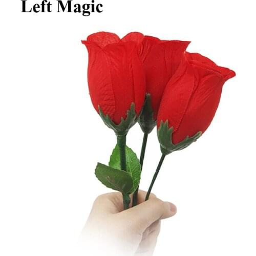 One Flower To Three Magic Tricks Rose Splitting Close Up Street Stage Magic Props Magician Trick Illusion Mentalism Comedy