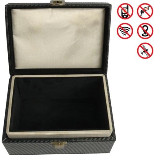 Signal Blocker Box Protect Your Key Fob RFID Signal Blocking Bag PU Leather Anti-Theft Pouch Anti-Hacking Case Blocker