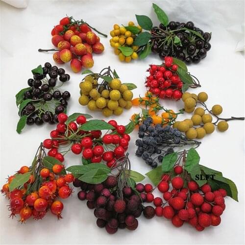 Store shop decoration faux Artificial fake fruit Simulation tangerine cherry waxberry tomatoes litchi Longan strawberry model