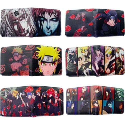 6Kinds Akatsuki Hidan kakuzu Sasori Gaara Jiraiya PU Wallet Purse Money Bag