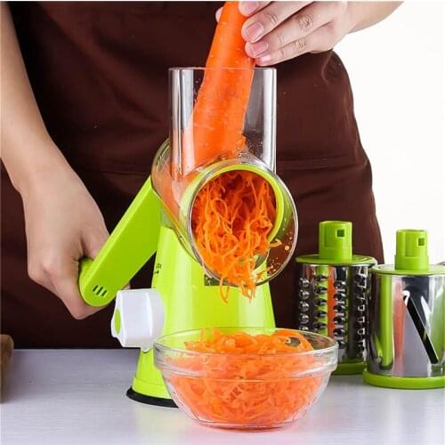 Multifunctional Manual Vegetable Shredder Potato Slicer Cutter Chopper Hand Drum Spiral Peeler Grater Kitchen Tools