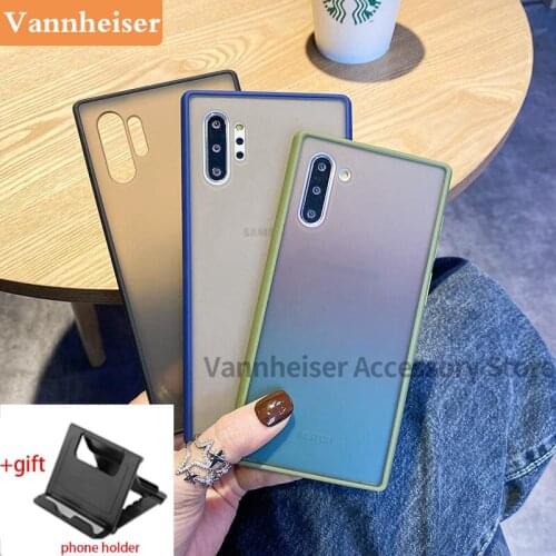 Soft Silicone Galaxy Protective Case for Samsung Galaxy Note 10 Plus Pro Stand For Samsung Galaxy Note 10 Gradient Back Cover