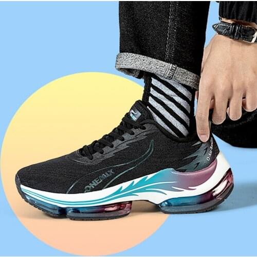 ONEMIX Marathon Running Shoes for Men Air Cushion Light Sneakers Breathable Damping Outdoor Women Casual Trainer Sports Shoes