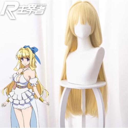 The High Quality Wigs Pop! Ristarte Cosplay Yellow Modelling Long Hair Unisex Role Play Accesories In Stock