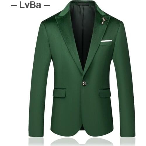 Luxury Mens Wedding Blazer One Button Fashion Green Blazers Business Formal Slim Fit Suit jackets Men High Quality Dress Male