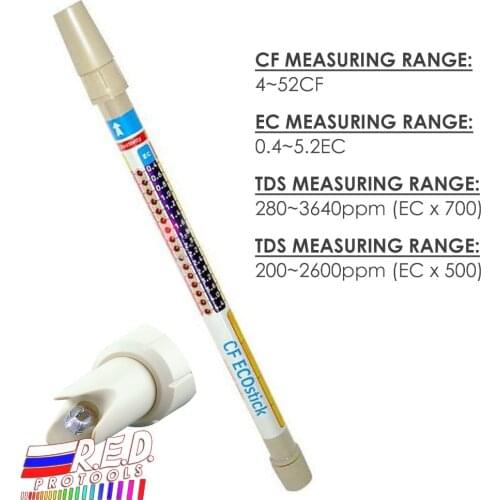 Handheld 3in1 Waterproof Professional EC CF PPM Dipstick Conductivity Stick Meter Nutrient Tester +/-4% Accuracy + ATC