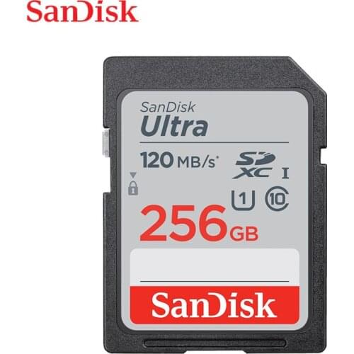 SanDisk Ultra Memory Card 32GB 16GB SD Card SDHC 256GB 128GB 64GB Flash Card SD Memory SDXC For HD Camera