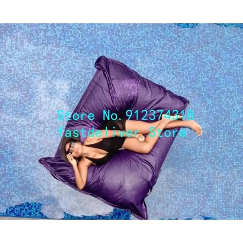 Modern Lounger Floating Huge Bean Bag Outdoor Waterproof Swimming Pool Bean Bag Bed coveronly