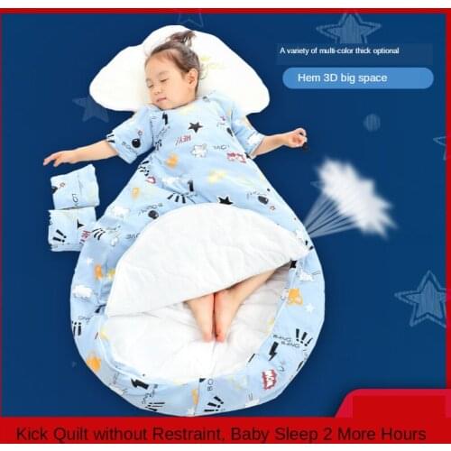 Spring Autumn Baby Sleeping Bag Kids Warm and Thin cotton Toddler Sleep Sack Cute Cartoon Sleep Bag Children Suitable for 10-20