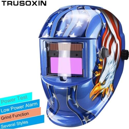 Solar LI battery automatic darkening TIG MIG MMA MAG KR KC electric welding mask/helmets/welder cap for welding machine