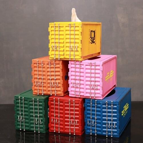 Creative Iron Container Model Tissue Box Decor Metal Napkin Case Houseware Everyday Necessity Utensil Craft Ornament Accessories
