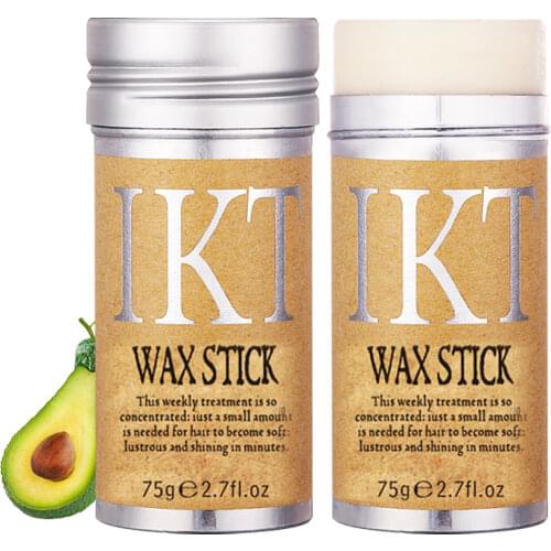 Professional 75g strong hold hair wax stick for hair styling edge control wig knots healer