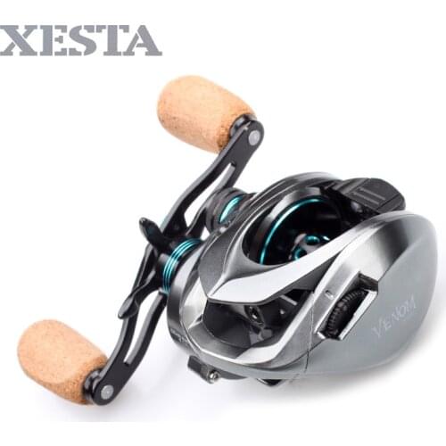 XESTA New Fishing reel casting reel Double thread cup fishing reel Gear Ratio 8.1:1 bearing 11+1 Brake Force 8 kg free shipping