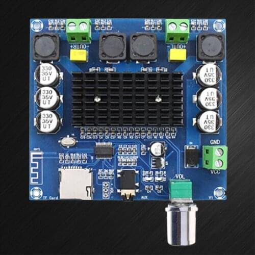 XH-A105 Bluetooth5.0 TDA7498 Wireless Digital Power Amplifier Stereo Board 2x100