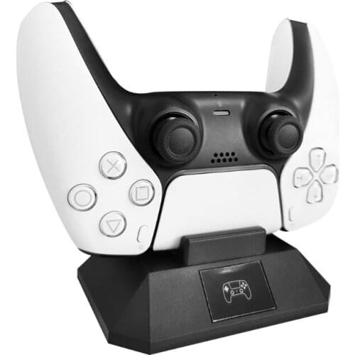 Charging Dock Station with LED Indicator for PS5 Wireless Controller Plug AC Adapter