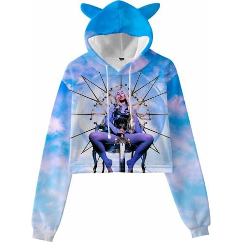 Sexy Ava Max Cat Ears Hoodie OMG Ava Max Hoodies Women Pullovers Full Sleeve length Casual Clothing Style Oversized Clothing