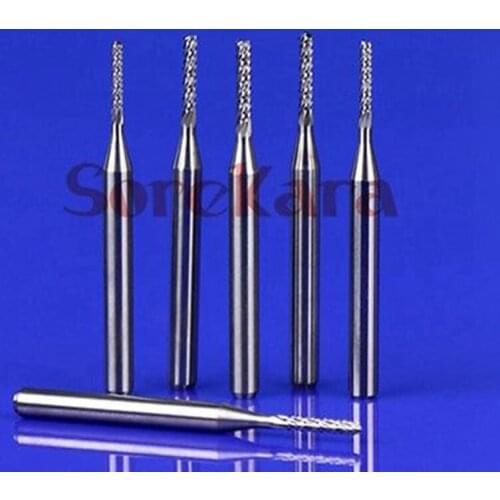 3.175*1.6*8.5mm Carbide PCB CNC Engraving Bits End Milling Cutter Cutting Drill Hole Endmill For Acrylic Wood