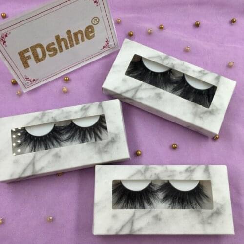 5D Mink Lashes 6pairs/lot Come with Free Marble Lash Box Fluffy Eyelash