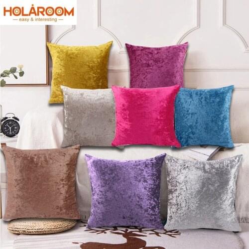 9 Colors Pillow Cover Ice Velvet Cushion Cover for Living Room Sofa 45*45 Kussenhoes Home Sofa Decorative Housse De Coussin