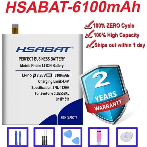 HSABAT 5600mAh C11P1511 Battery For Asus ZenFone 3 ZenFone3 ze552kl z012da/e free shipping