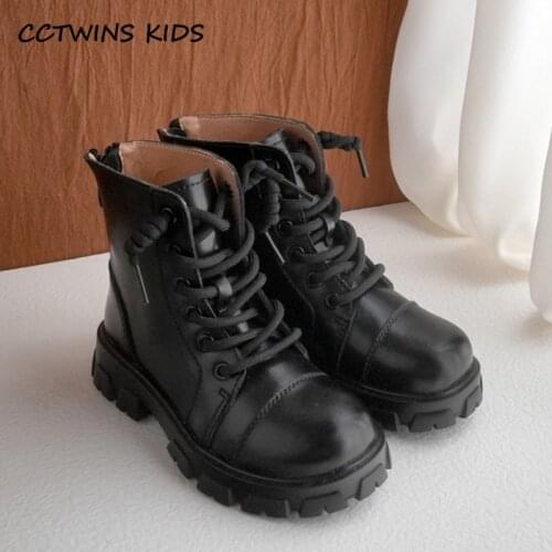Children Shoes 2021 Autumn For Girls Boots Fashion High Top Ankle Short Chelsea Boots Kids Boys Brand Thick Sole Platform Black