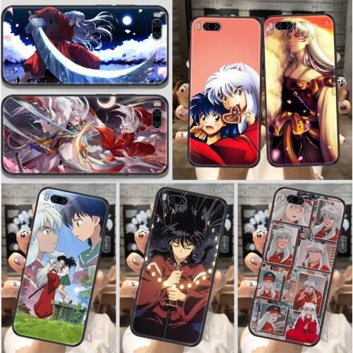 Anime Inuyasha Phone Case For Xiaomi Mi Note 8 9 10 11 9T 10T A3 Lite Pro Ultra black art hoesjes fashion bumper tpu funda