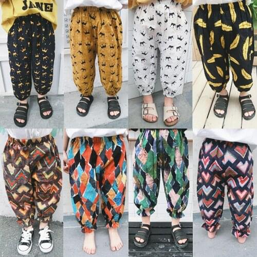 Childrens Mosquito-proof Pants Summer 2018 New Baby Boys and Girls Casual Pants Kids Trousers Children Capris Pants Sport Pant