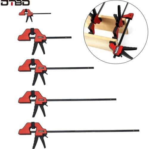 DTBD Upgrade Heavy Duty Quick Ratchet F Clamp Clip Wood Working Quick Grip F Style Bar Woodworking Clamps Work Bar Clamp