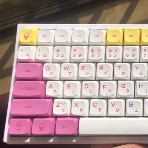 146 Keys/set Ice Cream Key Caps For MX Switch Mechanical Keyboard XDA Profile PBT Dye Subbed Keycap