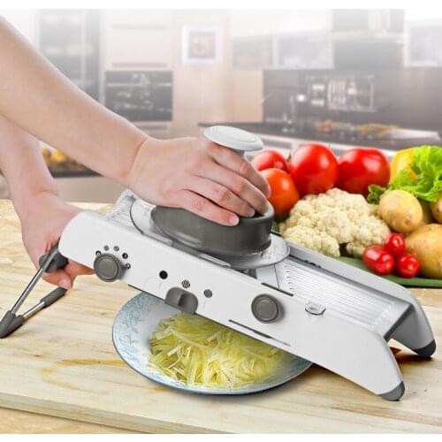 Multifunctionele Vegetable Cutter with Steel Blade Mandoline Slicer Potato Peeler Carrot Cheese Grater Kitchen Accessories Tools