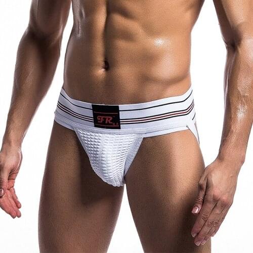 Men Thong G-string Jockstrap Elastic String Sports Gym Bikini Swimwear Thongs Slip Homme Underwear Tanga Hombre Panties Thongs