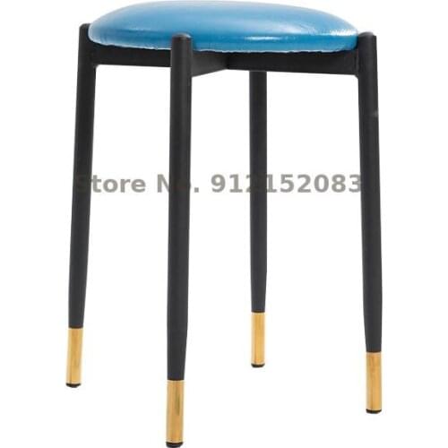 Low stool modern round dining home chair design dining table bench light luxury style makeup stool strong nordic small set stool