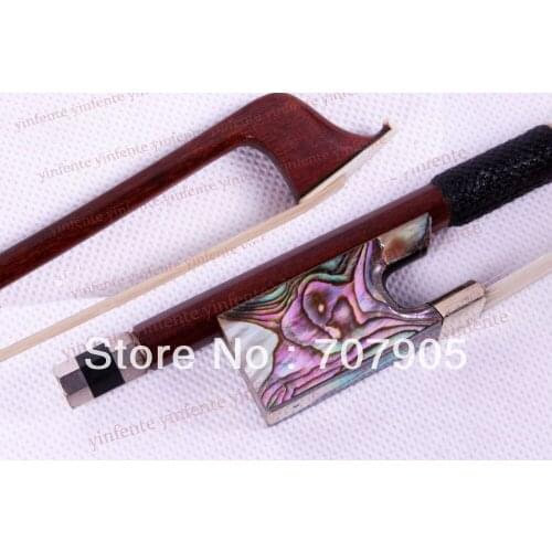 New 4/4 Violin Bow pretty Rare Frog Silver Color Bow string 1 pcs