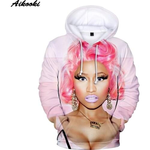 Sidno Newest Nicki Minaj Fashion Sweatshirt Men/Women Fans Favorite 3D Hoodies Casual Popular Hip Hop Hoodie Personality Top