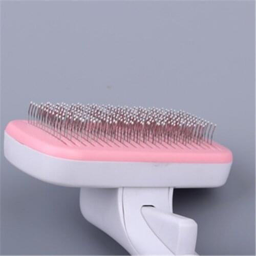 The new 2021 pet products cat comb to clean beauty needle floating hair dog a comb a key tun hair comb
