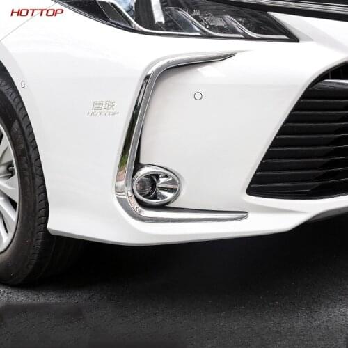 For Toyota Corolla 2019 2020 Front Fog Lamp Decorative Strip Front Bar Lampshade Decoration Frame Bright Strip