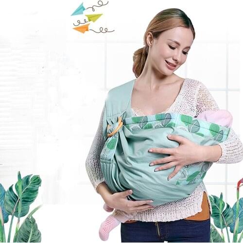 Newborn Baby Carrier Swaddle Sling Infant Nursing Papoose Pouch Front Carry Wrap Pure Cotton Breastfeed Feeding Carry Bag