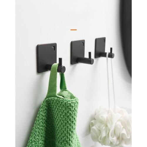 Strong Viscose Kitchen Wall Punch-Free Hook Load-Bearing Hanging Glue Hooks Nail-Free Bathroom Clothes Single Without Trace Nail