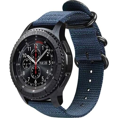 22mm Sports Nylon Watch Band For Samsung Galaxy Watch 46mm Gear S3 Classic/Frontier Bands Strap For Huami Amazfit Pace Bracelet