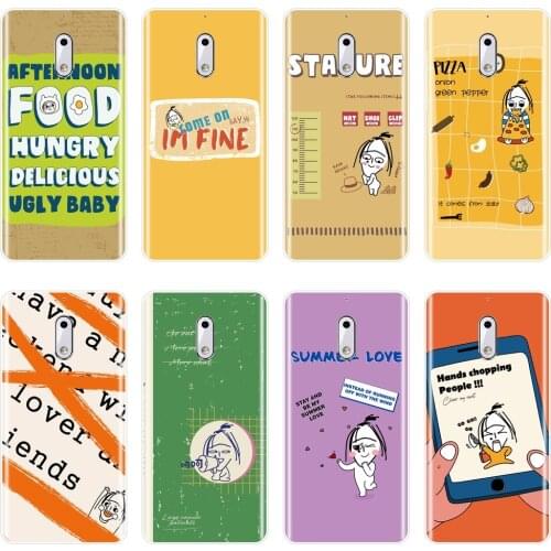 Silicone Phone Case For Nokia X71 X6 7 Plus Nokia6 Nokia5 Nokia3 Nokia2 Soft Yellow Girl Cute Cover For Nokia 1 Plus 2 3 5 6 8 9
