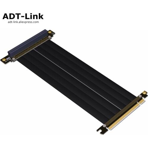 Gen3.0 PCI-E 16x To 16x Riser Extender Cable graphics CARDS PCIe x16 Elbow Design customized gtx 1080TI FULL SPEED COOL MASTER