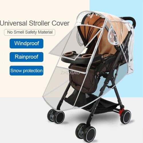 Universal Baby Stroller Accessories Rain Cover and Waterproof Stroller Cover Snow Protection Winter Accessories for Stroller
